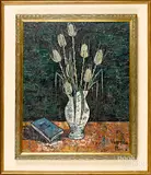 still life with flowers by Josef M. Vayreda Canadell, oil on canvas, offered Jan 2019