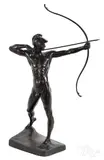 archer by Ernst Moritz Geyger, patinated bronze, offered Jan 2019