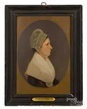 profile portrait of a woman by Jacob Eichholtz, oil on panel, offered Jan 2019