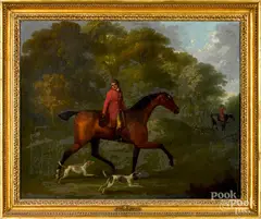 fox hunting scenes by John Nost Sartorius, oil on canvas, offered Jan 2019
