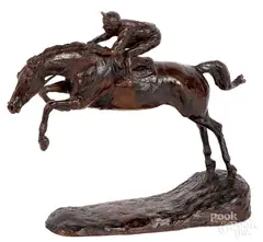 horse and jockey by Belinda Sillars, bronze, offered Jan 2019