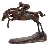 horse and jockey by Belinda Sillars, bronze, offered Jan 2019