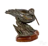 common snipe by Walter Matia, patinated bronze, offered Jan 2019
