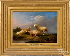 of sheep by Franz Van Severdonck, oil on panel, offered Jan 2019
