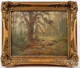 landscape by Thomas Gibbs Moses, oil on artist board, sold Nov 2018