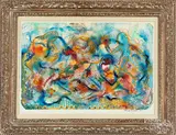 abstract by Razel Kapustin, watercolor, sold Nov 2018