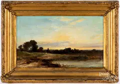 landscape by George Augustus Williams, oil on canvas, sold Nov 2018