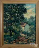 landscape by Cesare Ricciardi, oil on canvas, sold Nov 2018