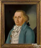 portrait of Davis Old by Charles Balthazar Julien Févret de Saint-Mémin, ca. 1800, oil on canvas, sold Sep 2018