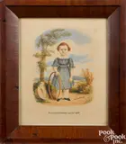 portrait of Ralzamon B. Freeman Age 2yrs 10mths by Henry Walton, watercolor, sold Sep 2018