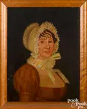 portrait of a woman by Ethan Allen Greenwood, oil on canvas, sold Sep 2018