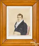 study of Henry I. Wyckoff by John Wesley Jarvis, watercolor, sold Sep 2018