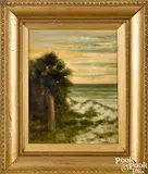 Florida landscape by Ben Austrian, oil on board, sold Sep 2018