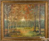 autumnal landscape by Ben Austrian, oil on canvas, sold Sep 2018