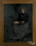 portrait of a woman by Alice Corson, oil on canvas, sold Aug 2018