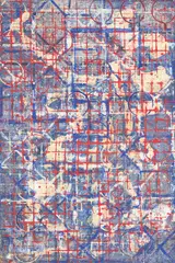 Varigate Meters by Olivia Koopalethes, acrylic on gessoed vellum, sold Mar 2022