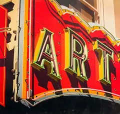 Art by Robert Cottingham, offset lithograph, sold Mar 2022