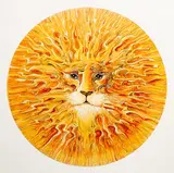 Grateful Dead Sun Lion by Stanley Mouse, screenprint, sold Mar 2022