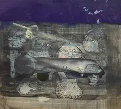 Untitled by Benoît Gilsoul, gouache and wash on paper, sold Mar 2022