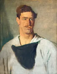 Portrait of Pietro Busetti by Glyn Warren Philpot, oil on canvas, sold Apr 2022