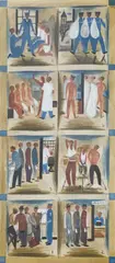 Induction by Ralf Henricksen, circa 1939, gouache on paper, sold Apr 2022