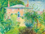 Garden Cottage, Enfied by Clara Klinghoffer, 1970, oil on canvas, sold Apr 2022
