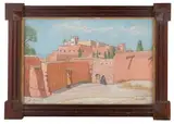 La casbah d’Oumnast by Jean Hainaut, 1934, Pastel, sold Jul 2023