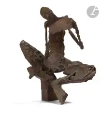 Faune by Robert Couturier, 1949, Épreuve en bronze à patine brune mordorée, sold Jun 2023