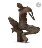 Faune by Robert Couturier, 1949, Épreuve en bronze à patine brune mordorée, sold Jun 2023