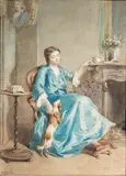 La récompense by Gustave David, Aquarelle rehaussée de gouache, sold Dec 2013