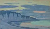 Falaises à Varengeville by Jean Francis Auburtin, Gouache, sold Dec 2013