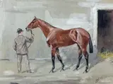 Harpocrate by Karl Reille, 1921, Gouache signée et datée en bas vers la droite, sold Jun 2013