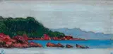 Île d'Or de Porquerolles (Var), vers 1896-1898 by Jean Francis Auburtin, Gouache, sold Jun 2013