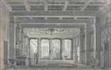 Projet pour un décor de théâtre by Antoine Lavastre, Aquarelle, sold Jun 2013