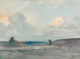 Le renseignement by Louis-Henri Foreau, Aquarelle, sold Dec 2012