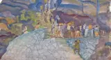Les porteurs by Alexandre Jacovleff, Gouache, sold Dec 2012