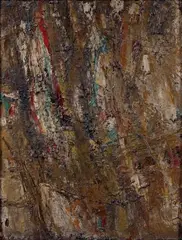 Composition by Jean Rustin, 1965, Aquarelle et encre, sold Dec 2012