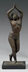 Danseuse Cambodgienne by Paul Landowski, Épreuve en bronze à patine brune nuancée, sold Dec 2012