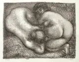 Deux femmes assises dans l'herbe», circa 1926 by Aristide Maillol, Lithographie signée et numérotée:, sold Dec 2012
