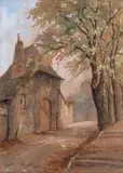 Les tilleuls de Saint-Jean by Marcel Wibault, Aquarelle, sold Oct 2012