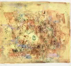 Composition by Zao Wou-ki, 1956, Lithographie en couleur, sold Oct 2012