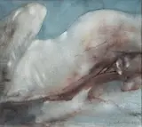 Nu masculin, 197(9?) by Luis Caballero, Aquarelle, sold Jun 2012