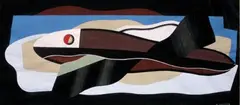 Composition by Georges Valmier, Gouache et collage sur papier, sold May 2012