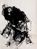 Composition by Asger Jorn, 1966, Encre de Chine et collage, sold Mar 2012