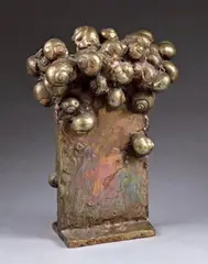 Stèle d'escargots» by Claude Gilli, 1975, Bronze poli, sold Mar 2012