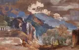 Amalfi by Giacinto Gigante, Gouache, sold Feb 2012