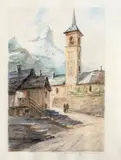 Armène en tarantaise by Clément Castelli, Aquarelle sur papier, sold Feb 2012