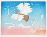 ALI DA CORTA by Jean-Michel Folon, Gravure à l'aquatinte signée et numérotée:, sold Jan 2012