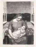 Maternité à la fenêtre ouverte by Maurice Denis, Lithographie, sold Jan 2012