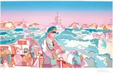 Au large de Brest by Charles Lapicque, Lithographie en couleur, sold Jan 2012